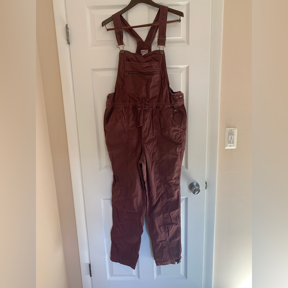 Duluth Shop Square Ripstop Overalls, medium, burgundy